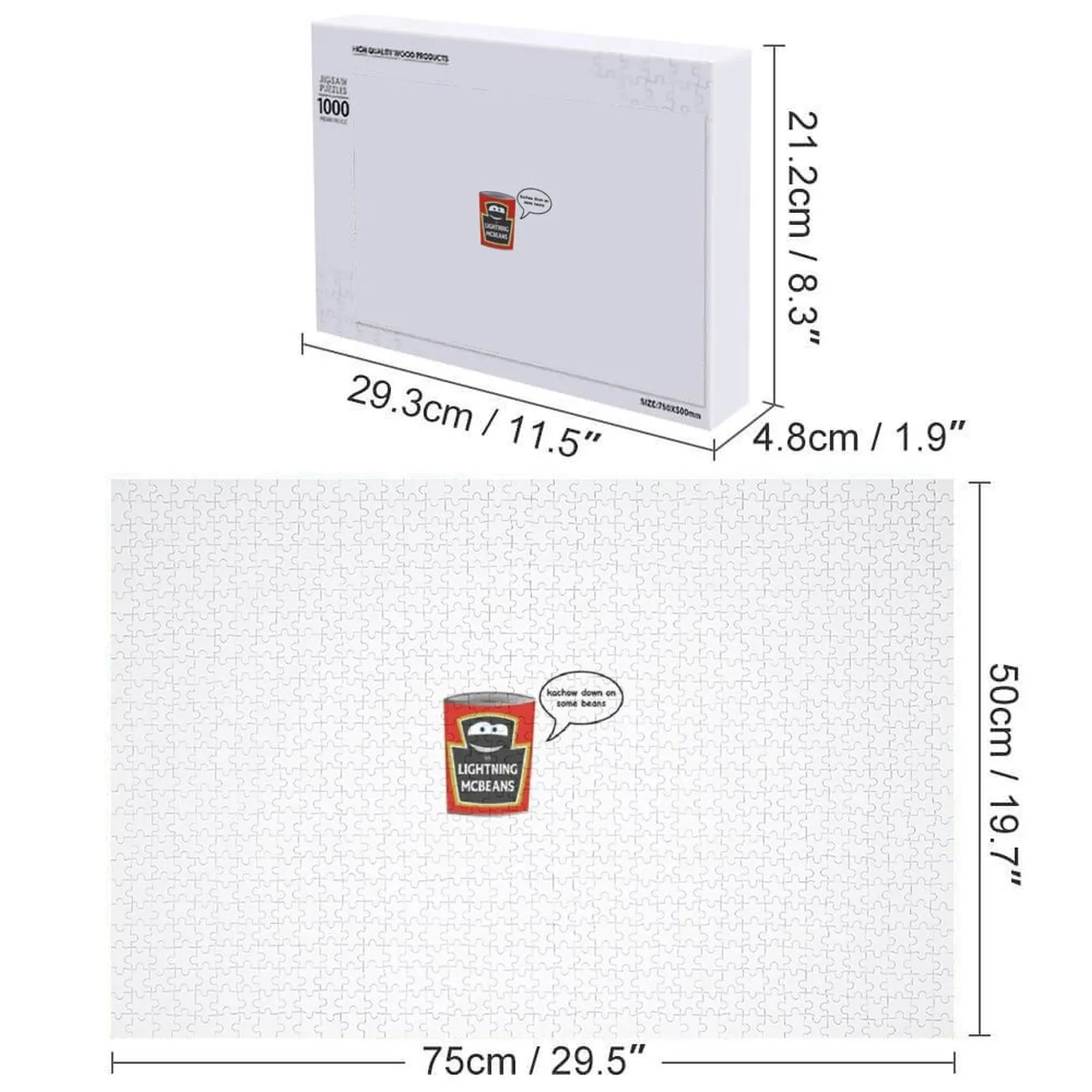 أحجية الصور المقطوعة من Lightning McBeans اسم خشبي مخصص هدية مخصصة للأطفال هدايا مخصصة للأطفال لعبة ألغاز للأطفال