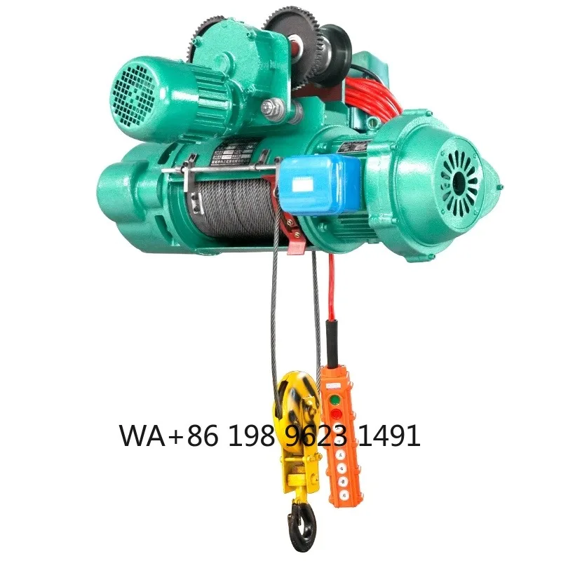 3T 10T 20T MD  Electric Wire Rope Hoist Custom Lift Height 6m 9m 12m Industrial Lifting Winch Crane Equipment