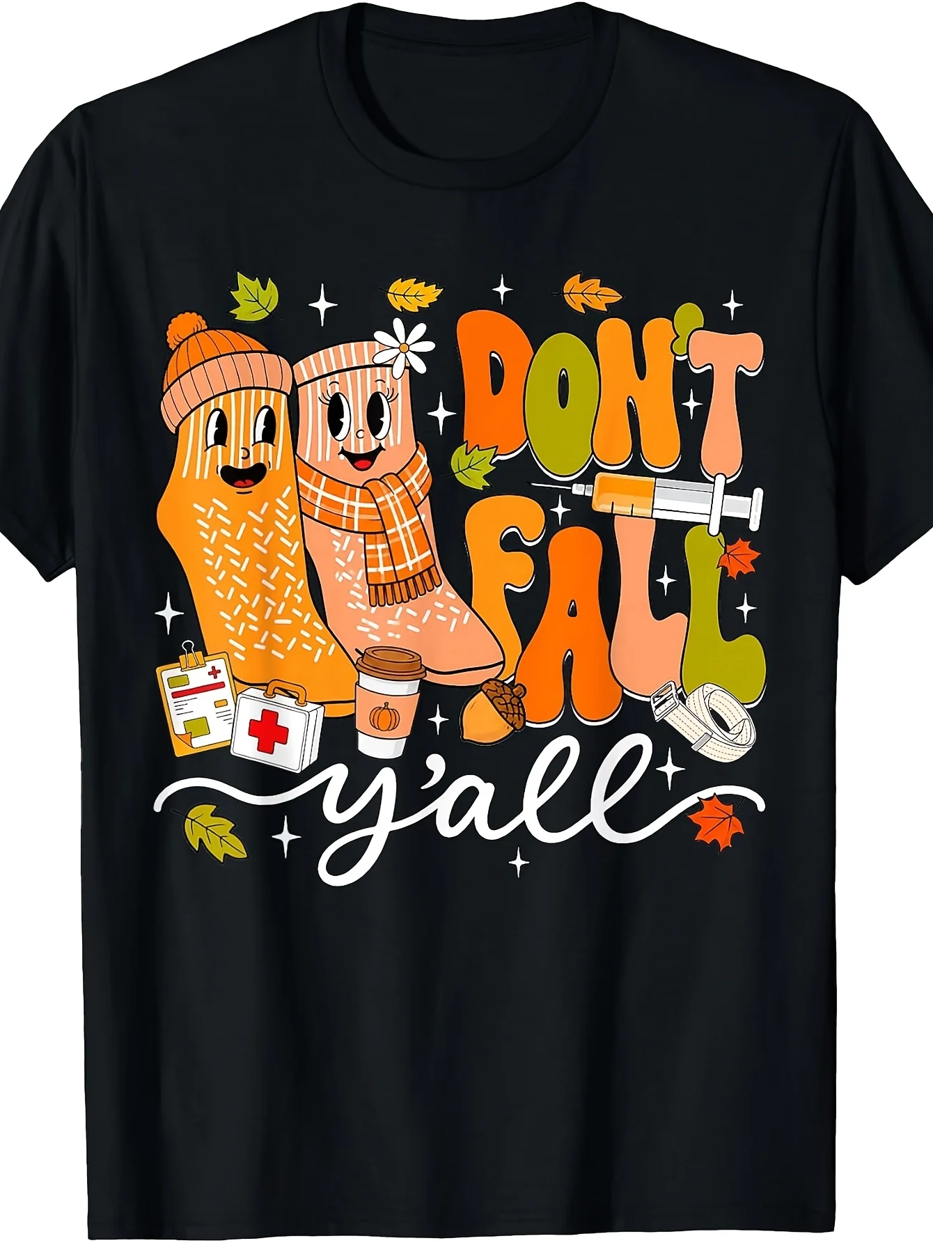 Don'T Fall Y'All Fall Prevention Physical Therapy PT Nurse T-Shirt