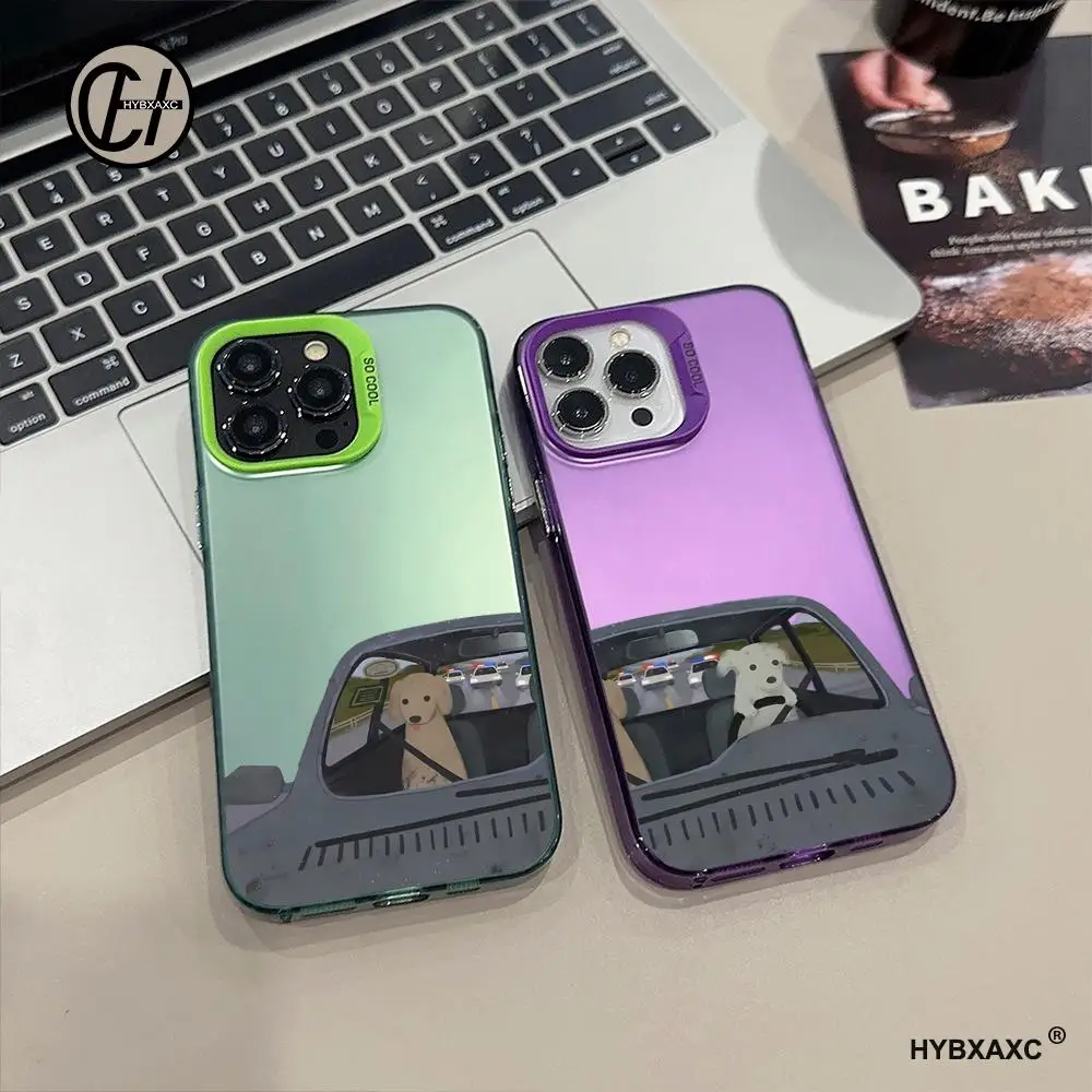 

Funny Cartoon Dog Phone Case for Iphone 13 16 11 14 17 Pro Max 15Pro Cover for Iphone 12Pro HYBXAXC Silicone Soft Couple Funda