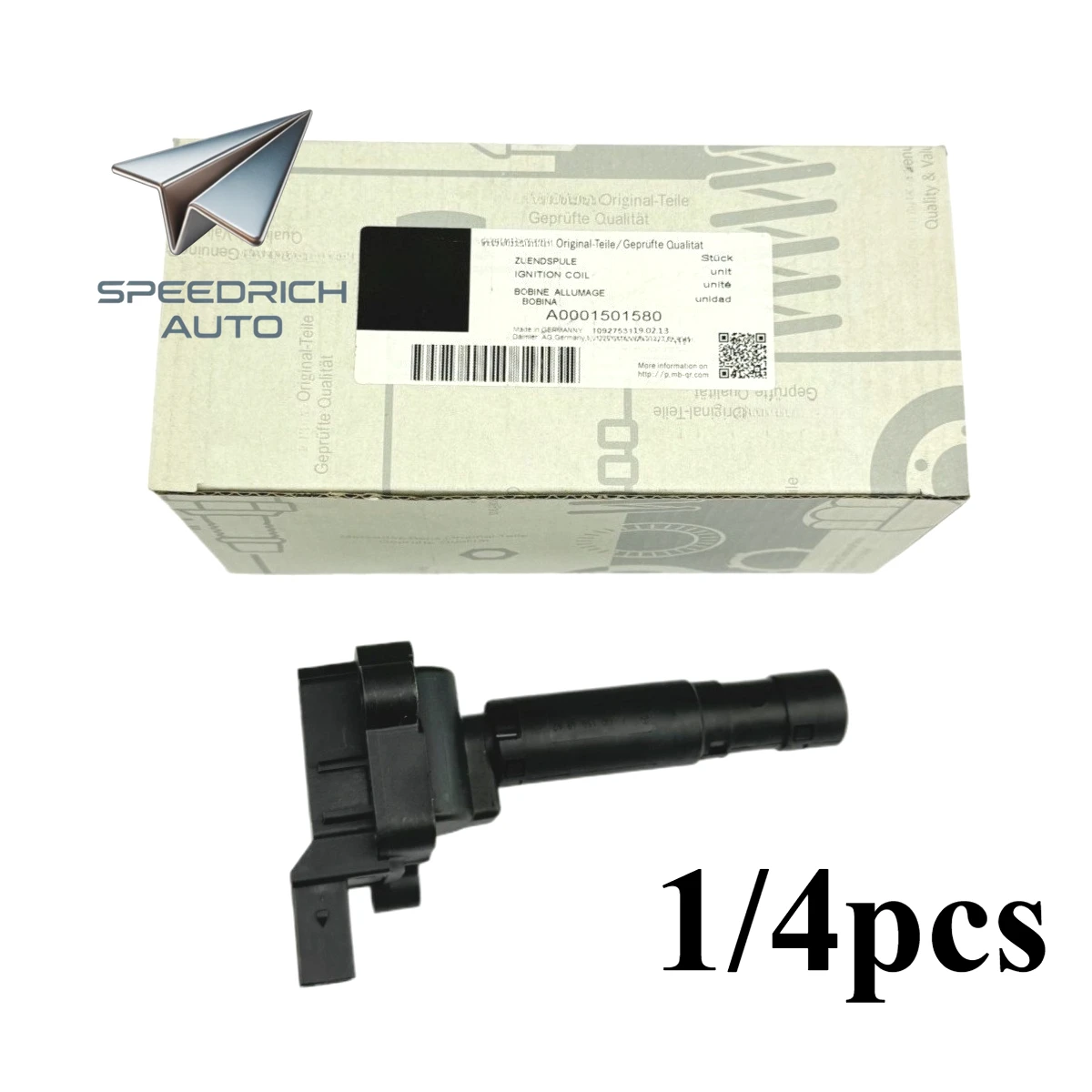 

1/4 шт. A0001501580 автомобильная катушка зажигания для MERCEDES-BENZ C230/180/180K/200/200K/230K/250/260 CLK200K E200/200K/250/260 SLK200