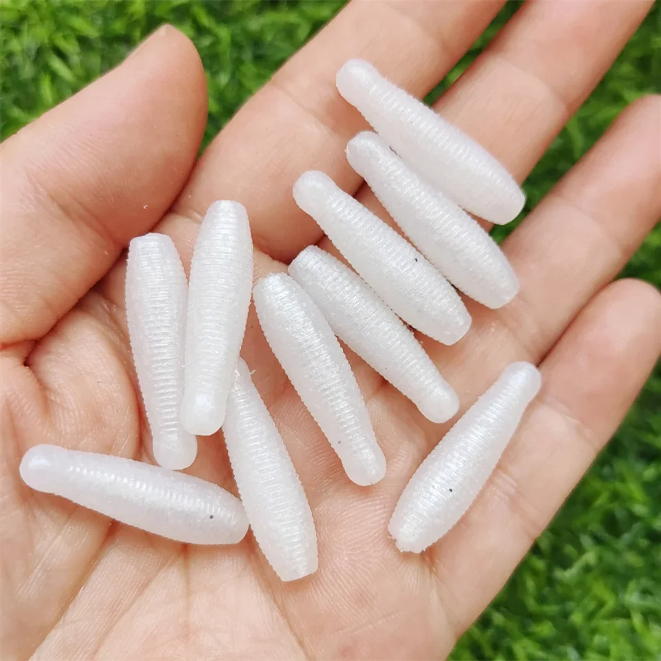Mukun neue 20 stücke sinkende weiche Köder Wurm Angel köder 30mm 40mm 50mm künstlicher Wobbler hochela tischer Silikon köder – Detail 7