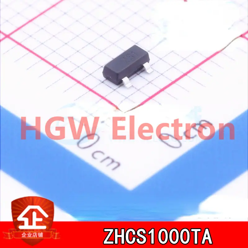 20pcs New and original ZHCS1000TA Screen printing:ZS1 SOT-23(SOT-23-3) Schottky diode ZHCS1000TA SOT-23-3 ZS1