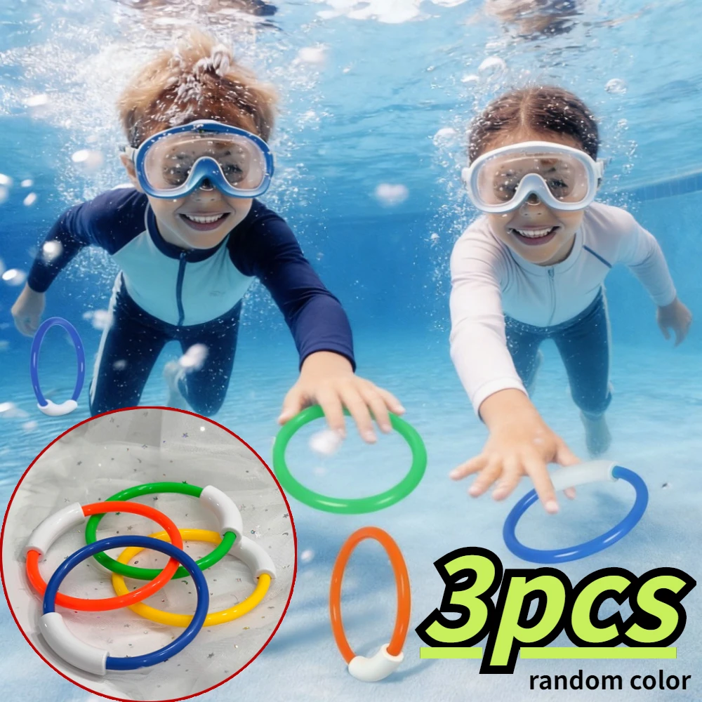 

Набор из 3-х плавающих колец для дайвинга, игрушки для тренировки координации рук и глаз, для пляжных и водных игр, для аквапарков