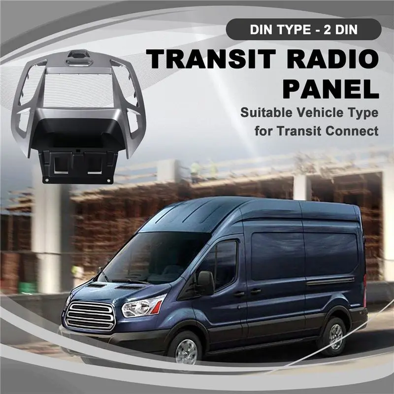 M93K-2 Din Car Fascia Radio Panel DVD Frame Install Kit For FORD Transit Connect, Tourneo Connect 2014 2015