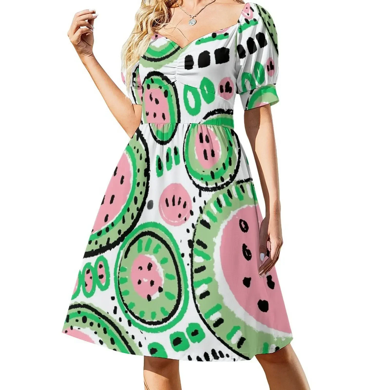 

Watermelon high Sleeveless Dress summer dresses Cocktail of dresses long dresses for women Dress