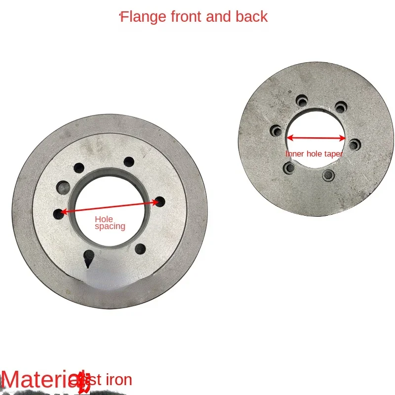 Numerical control machine tool lathe A2 type flange connecting disc over disc front through screw installation A25 A26 A28