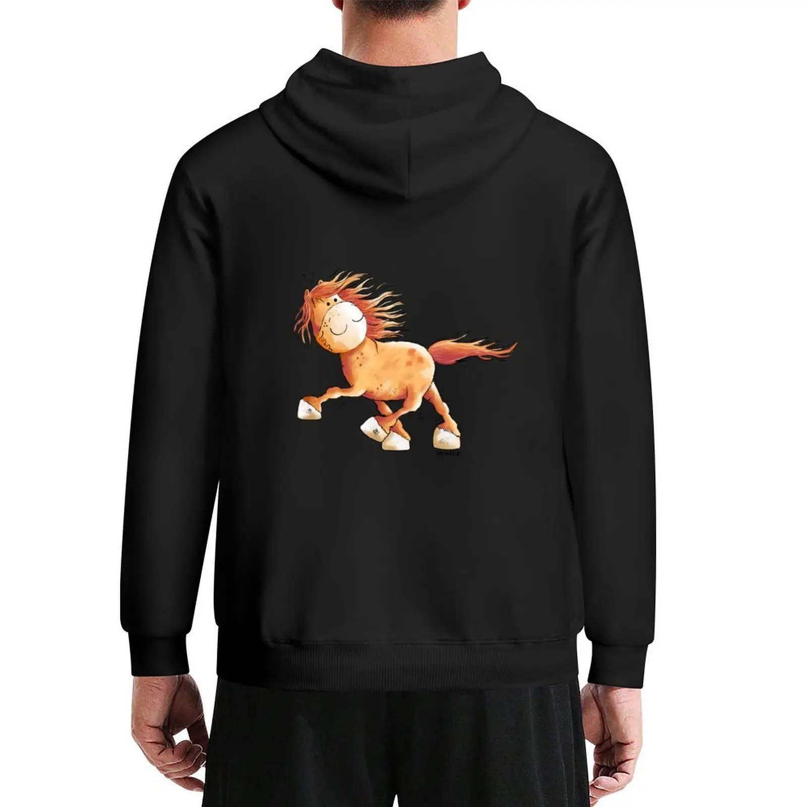 

Pass Running Chestnut Icelandic Horse Hoodie autumn clothes for men japanese style new in hoodies