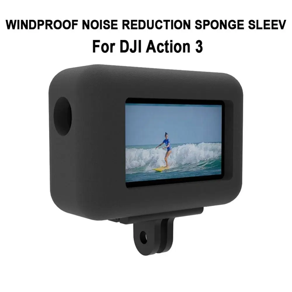Accesorios Video silenciador reducción de ruido Windslayer funda de espuma cubierta de esponja parabrisas para DJI OSMO Action 3