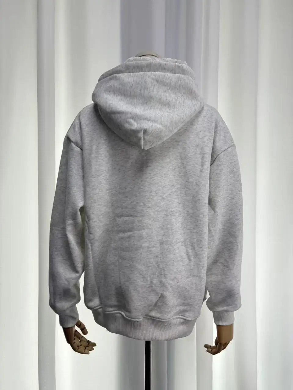 Dopamine Lace Trim French Embroidery Butterfly Hoodie Women 2025 Autumn Winter Fleece Lined Oversized Warm Sweatshirt