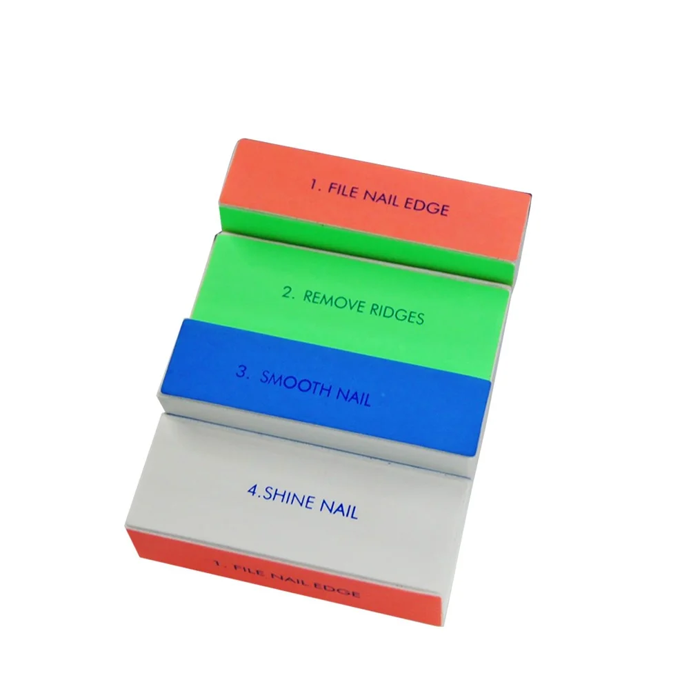 12 قطعة مبرد أظافر ملف الإسفنج الرملي كتل مانيكير باديكير مسمار مزيل الجلد الميت البولندية الأظافر الطبيعية كاذبة