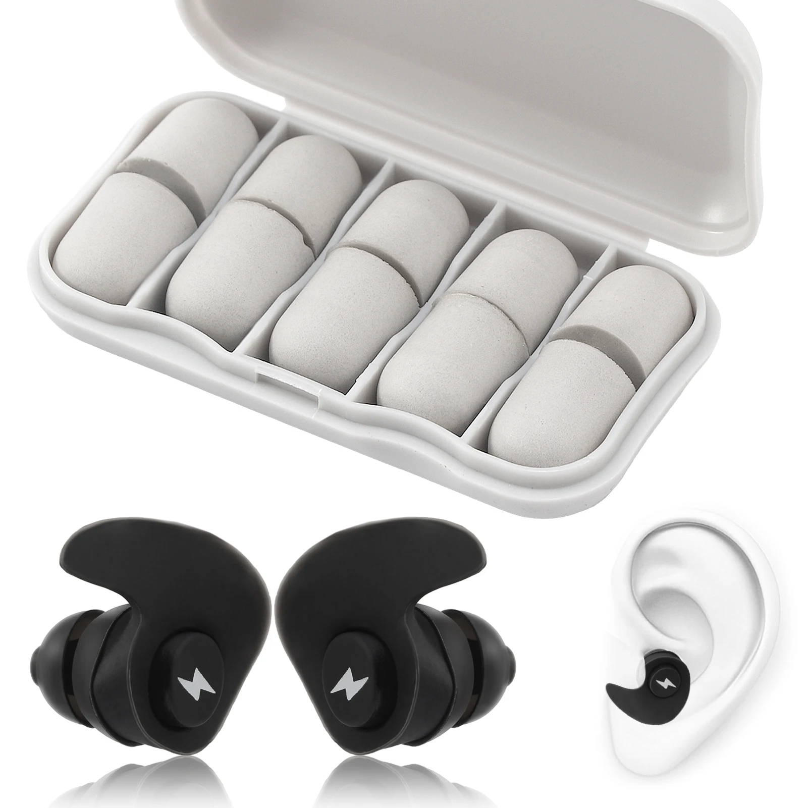 12 шт./набор, силиконовые ушные вкладыши с эффектом шумоподавления