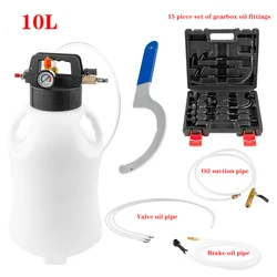 10L Pneumatic Transmission Oil Refilling Tool Dispenser Pump Kit With 15Pcs Oil Refill Filling ATF Adapters