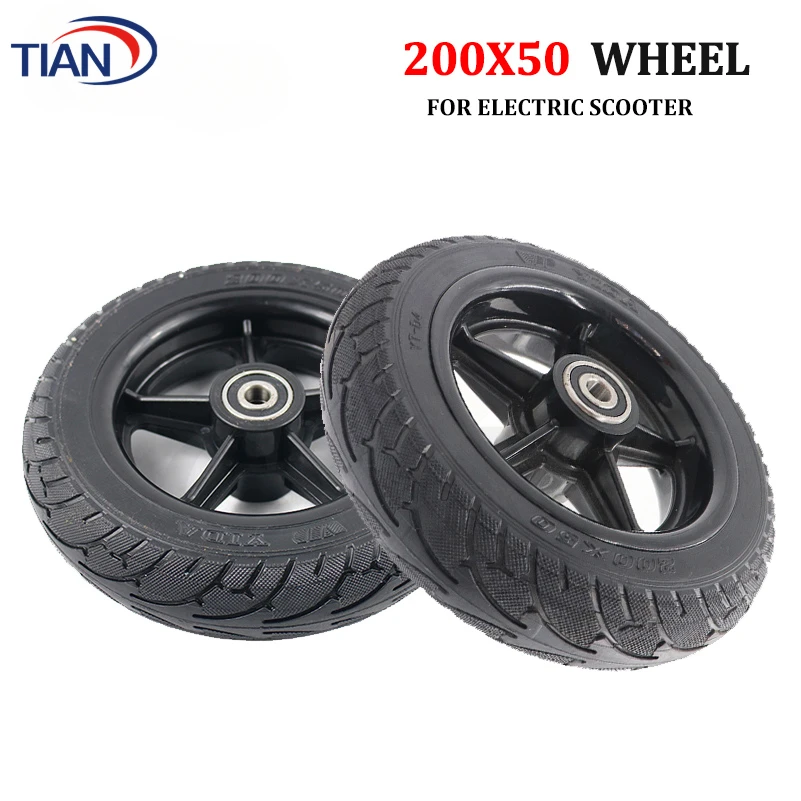 New 8 Inch Wheel Scooter Solid Tyres 200x50 Electric Wheel Hub Non-pneumatic Tires for Electric Scooter for Kugoo S1 S2 S3 C3