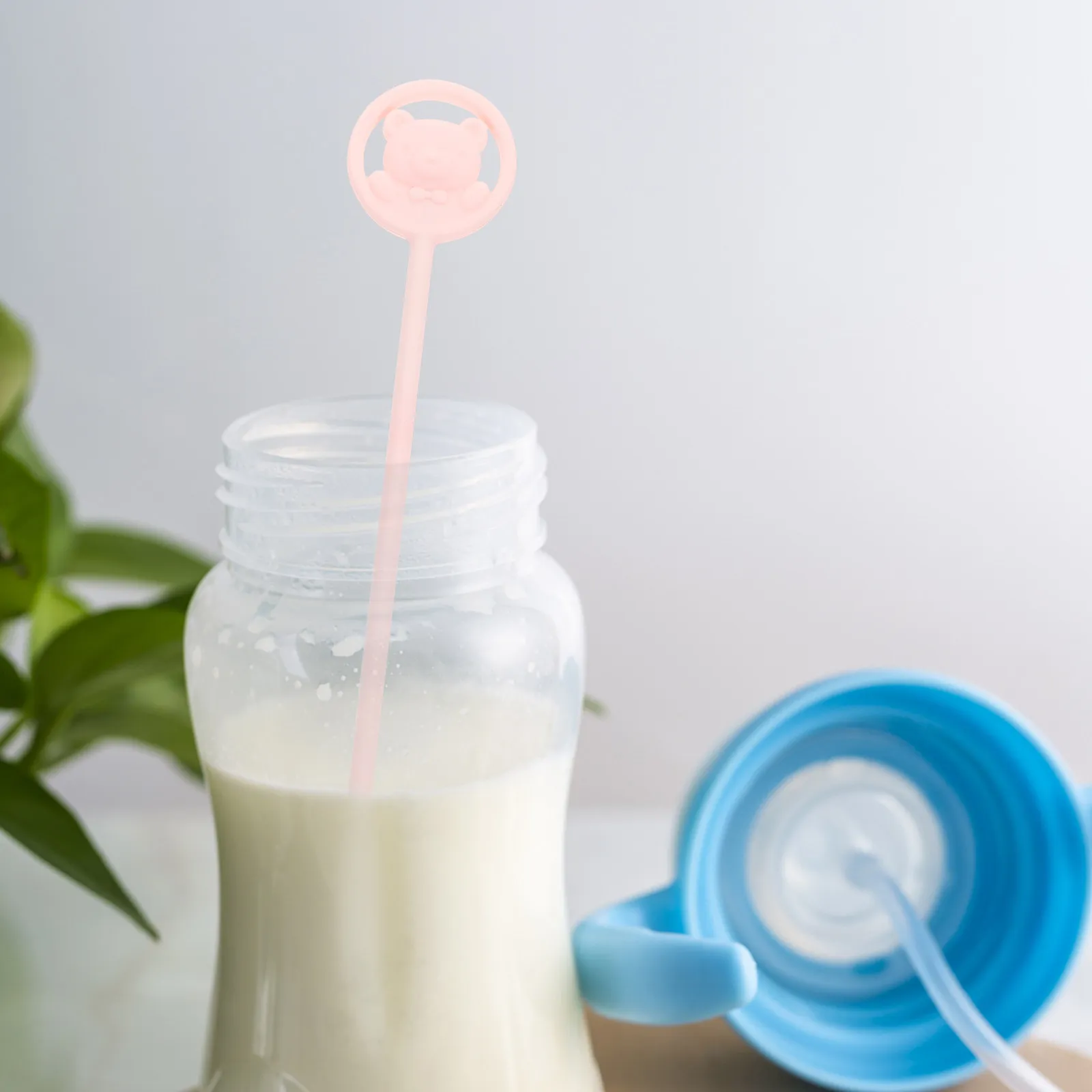 

Stainless Steel Silicone Milk Powder Stirring Stick Portable Ultra-Thin Mixing Rod for Baby Formula Iced Coffee Lemonade Milk
