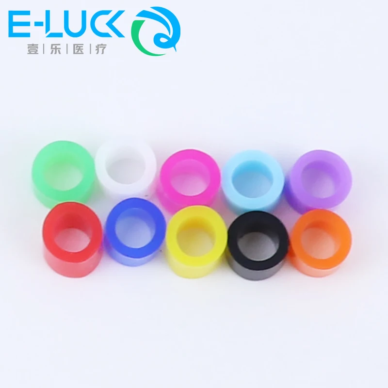Dental Code Ring Instrument Code Rings Coloring Recognition Circle Colorful Ring Silicone Instrument Marker Distinction