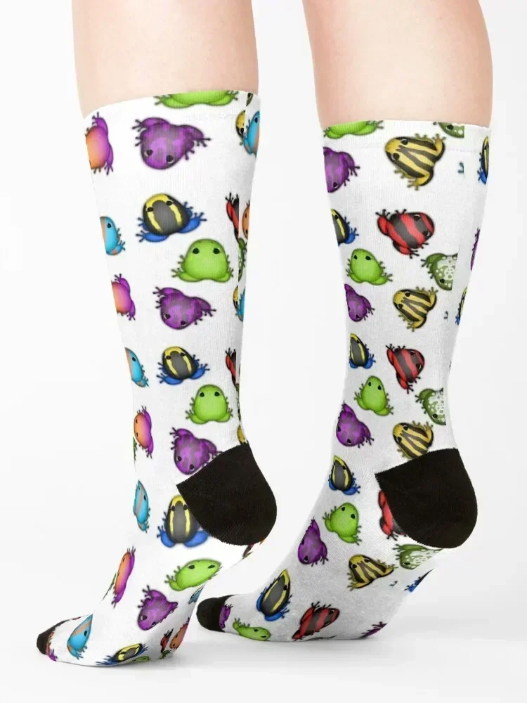 Pocket Frogs Pattern Eight Socks Sports essential ankle cool Socks For Women Men's