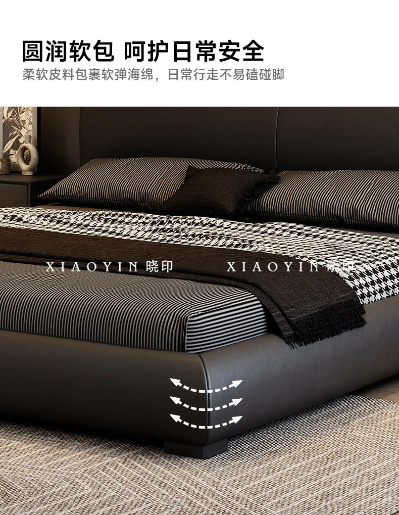 200x220cm Modernes Queen-Size-Bettgestell mit Kopfteil, schwerem Nachttisch, Bett für 2 Personen, Aufbewahrungsschubladen, luxuriöse Schlafzimmermöbel – Detail 27