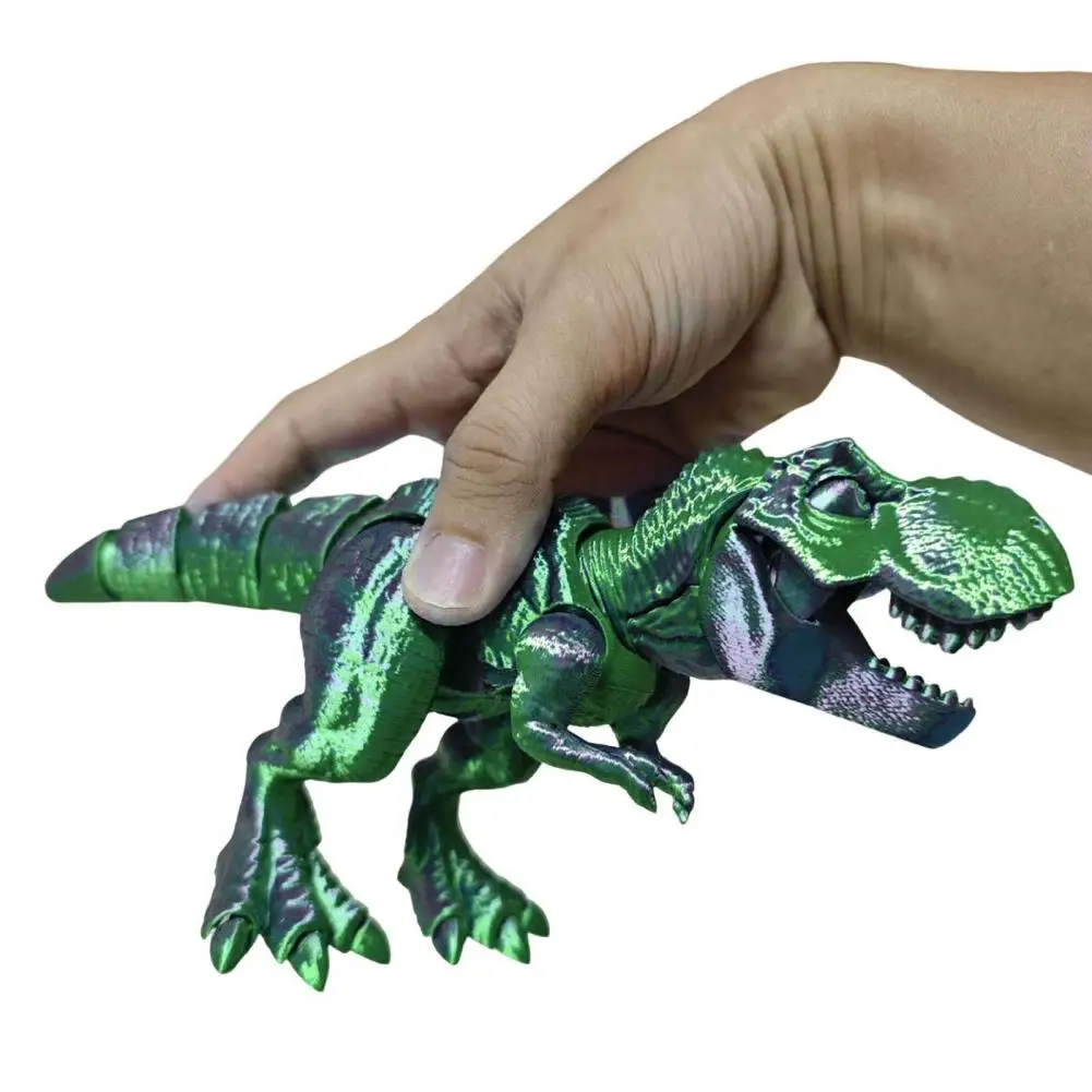 

Collectible Dinosaur Sculpture Articulated Tyrannosaurus Dinosaur Figurine with Movable Joints 3d Printed for Home for Bookshelf