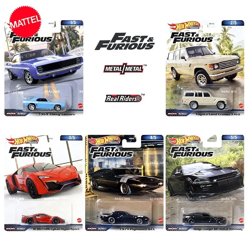 Mattel-Véhicule Hot Wheels Fast and Furious, Toyota W Motors, Collection de jouets pour garçons, Cadeau d\'anniversaire, Original, Premium, HNW46,