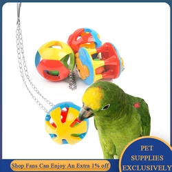 Bird Toys Green Parrot Playground Plastic Chew Ball for Macaw Cockatiel Finch Parakeet Accessories Interactive Training Toys