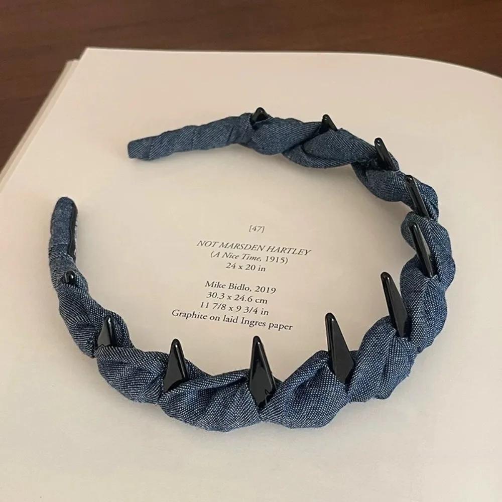 

Fashion Lace Mesh Hairband U Shape Pleated Hair Comb Non-slip Toothed Hair Hoops for Women Girls