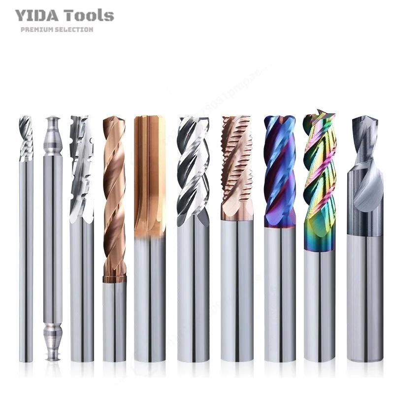 Solid & Brazed Carbide CNC Tools T Cutter Ball End Mill Step Drill Reamer Forming Inner R Milling For Stainless Steel Parts