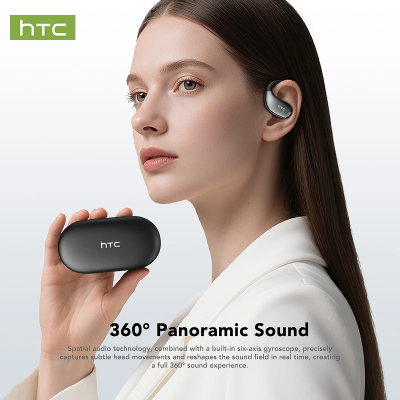 30Hrs Playback Bluetooth Headphones HTC Wireless Earphones Noise Canceling Earbuds with Battery Indicator for Music Sport