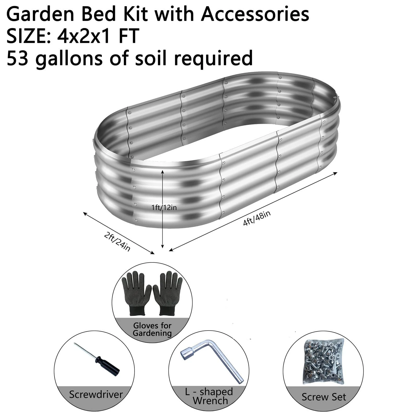 1PCS Metall Pflanzung Box Gemüse Wachsen Tank Kombiniert Pflanze Gemüse Wachsen Box Multi-farbige Garten Bett Metall pflanzung Gard – Detail 9