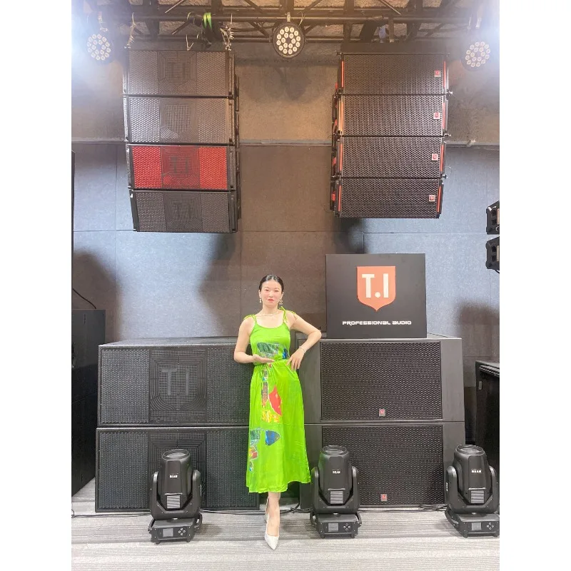 Двойные 10-дюймовые динамики с высокой мощностью для ночных клубов и сцен, мощный и насыщенный звук, идеально подходят для живых выступлений