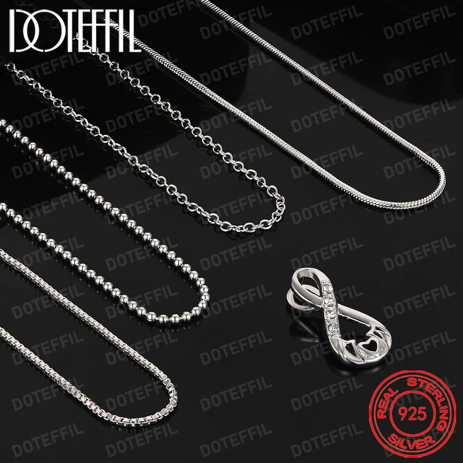 925 Sterling Silver Delicate Teardrop Zirconia Pendant Necklace, Women's Fashion Hip Hop Accessory, Wedding Party Accessory