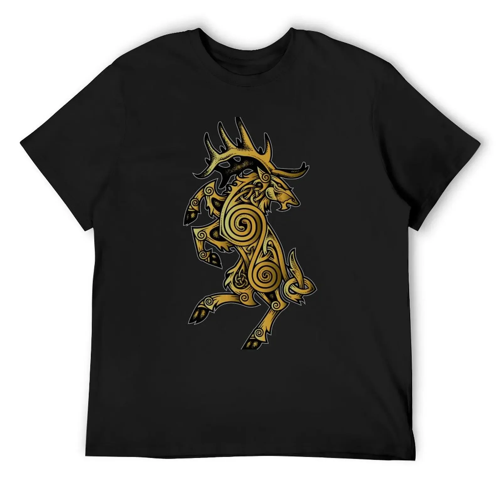 Celtic Elk Rampant T-Shirt anime clothes summer clothes shirts graphic cheap stuff mens t shirt graphic