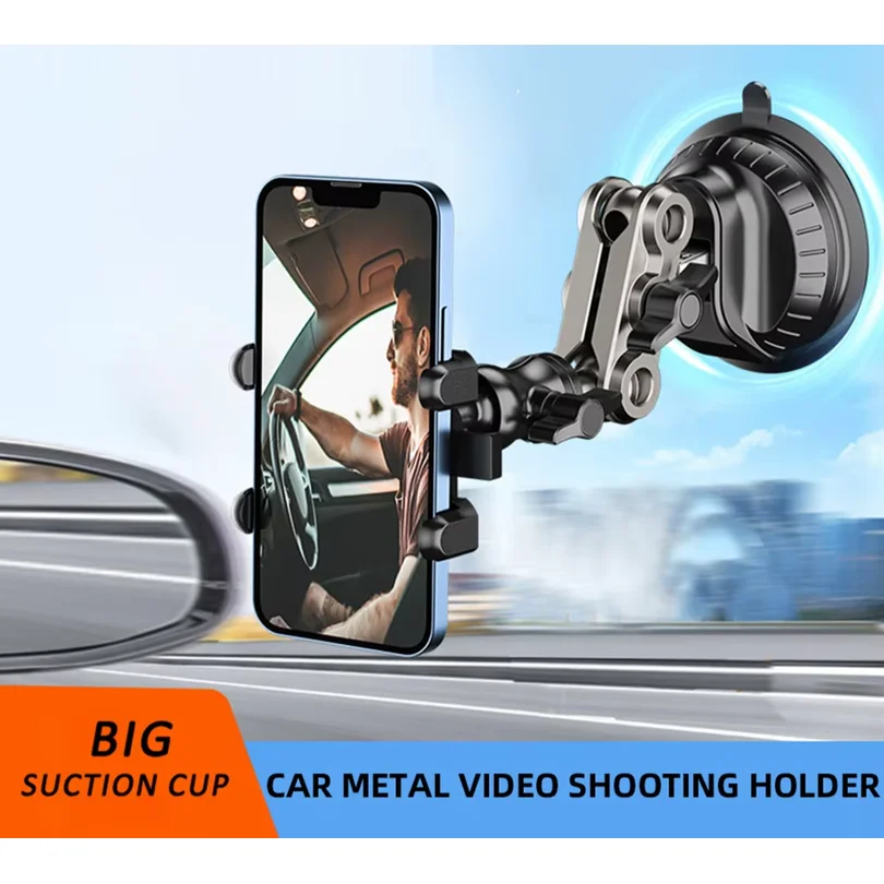 

Car Phone Mount Video Recording Universal Magic Arm Suction Car Phone Holder Mount Windshield Window Glass Vlog Shooting