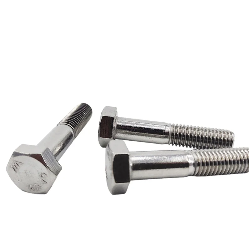 2/3/5Pcs M6 M8 M10 M12 DIN931 GB5782 A2-70 Half Thread Hexagon Head Bolt 304 Stainless Steel External Hex Head Screw