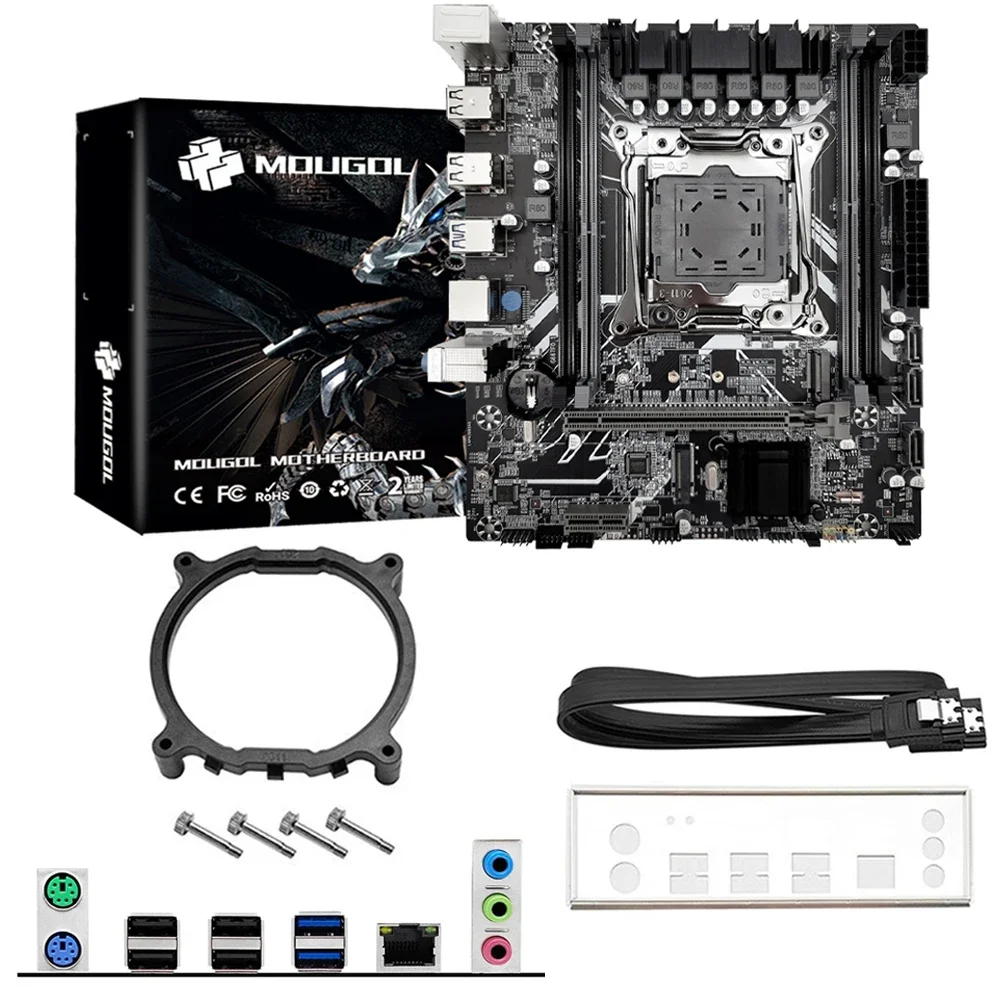 Imagem -06 - Motherboard Conjunto Kit Intel Lga20113 Xeon e5 2640 v4 Cpu Ddr4 32gb 2x16gb Memória Ram 2133mhz Nvme M.2 Sata Mougol-x99 p4