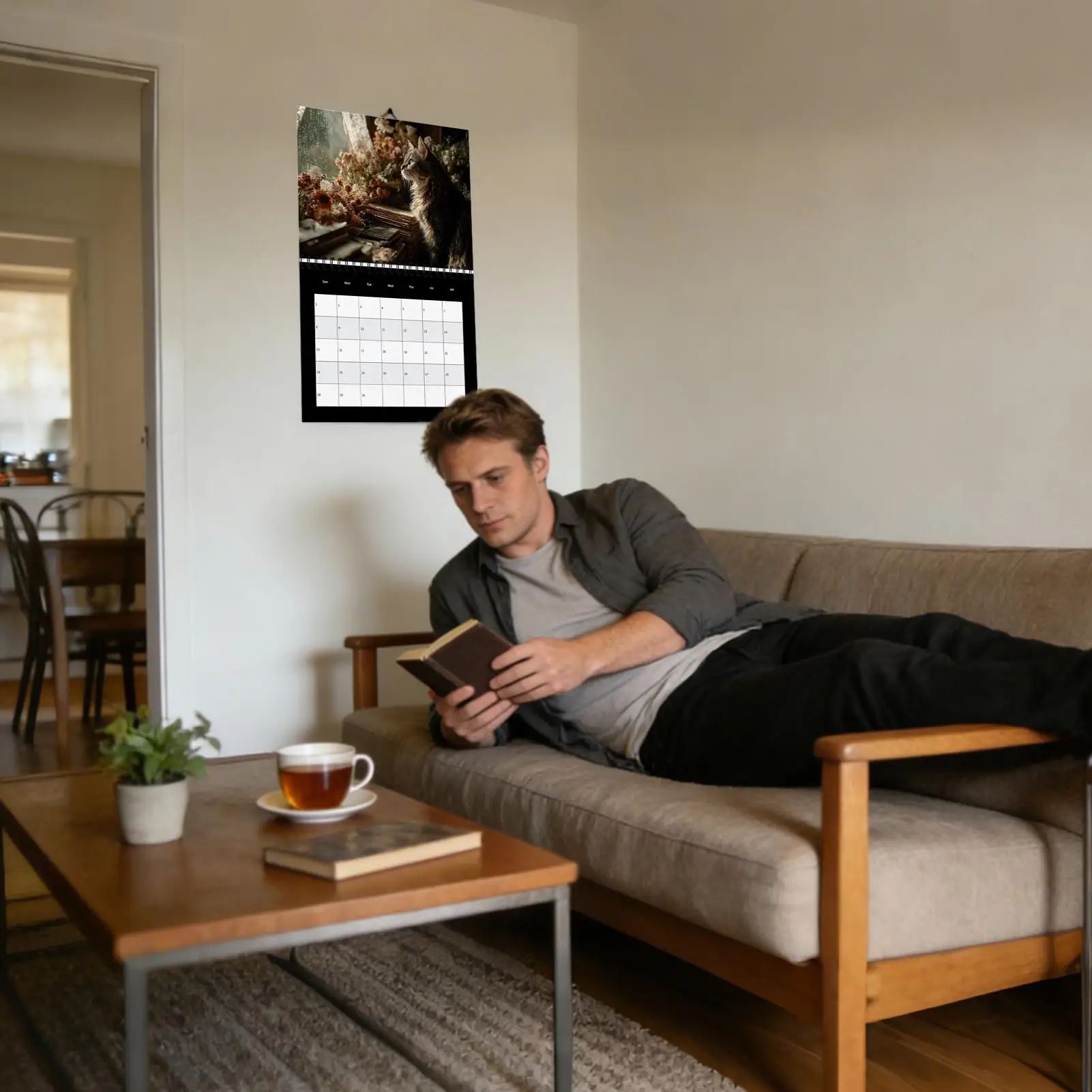 

2026 Cat Wall Calendar Family Planner From Jan. To Dec. 2026 Cat Monthly Calendar For Family Home Living Room Study Room Office