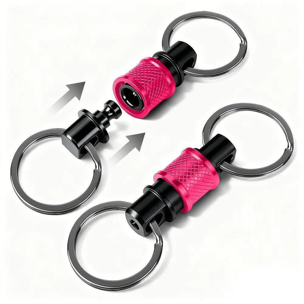 Aluminum Alloy Swivel Snap Hook, 360 Degree Rotatable Multi‑Purpose Storage Buckle, Detachable Portable Universal Hanging Clip