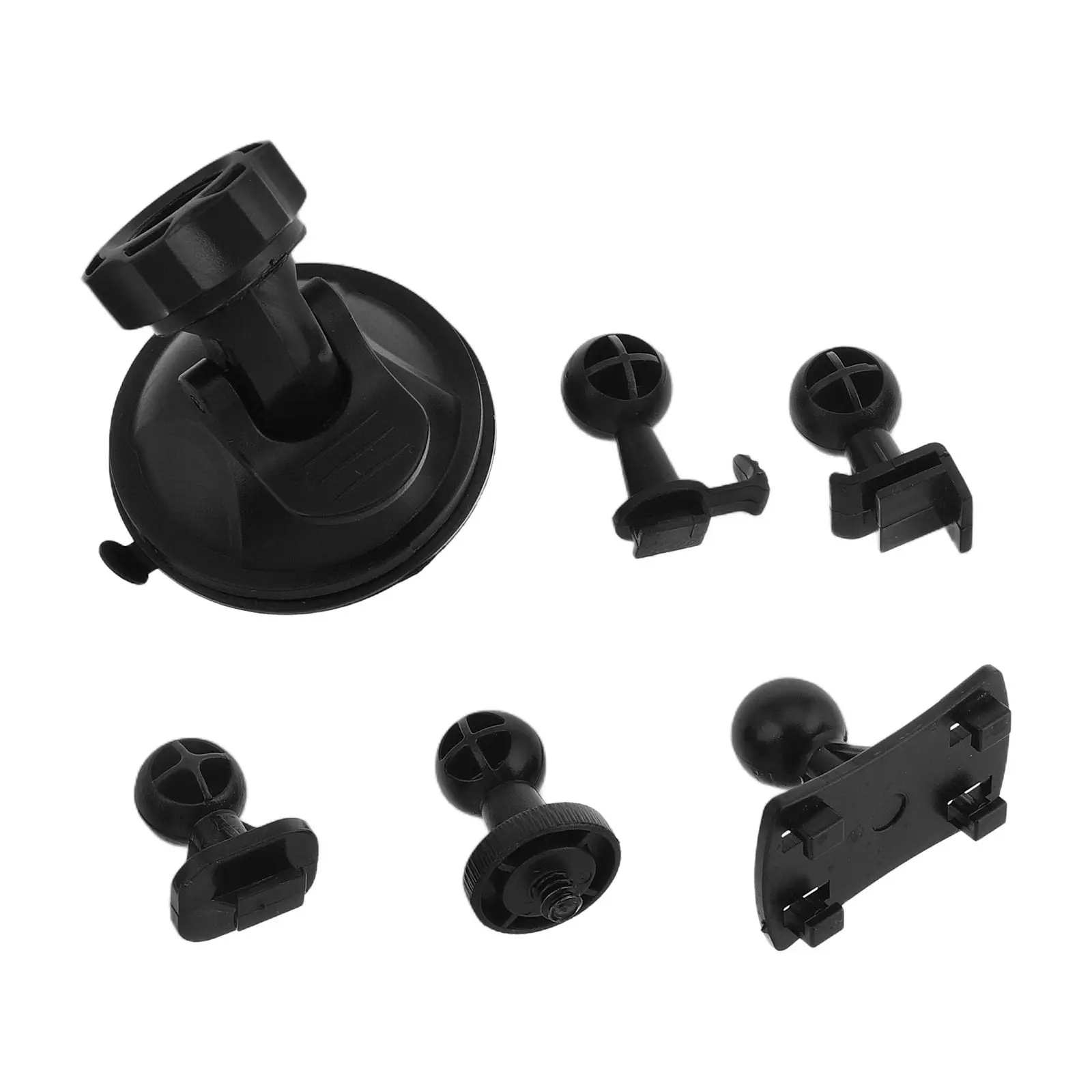 6Pcs Driving Recorder Bracket Car Suction Cup Mount Screw Buckle Universal L Shape Windshield Dashboard Use Car GPS Bracket