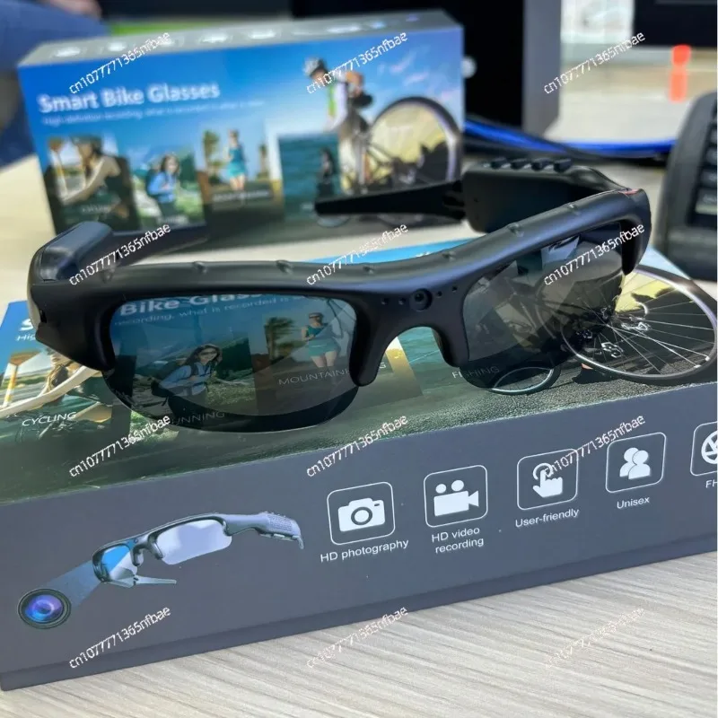 Smart WiFi Stereo Audio Sunglasses, Wireless TF Card Support Sports Glasses for Cycling Driving Outdoor Use