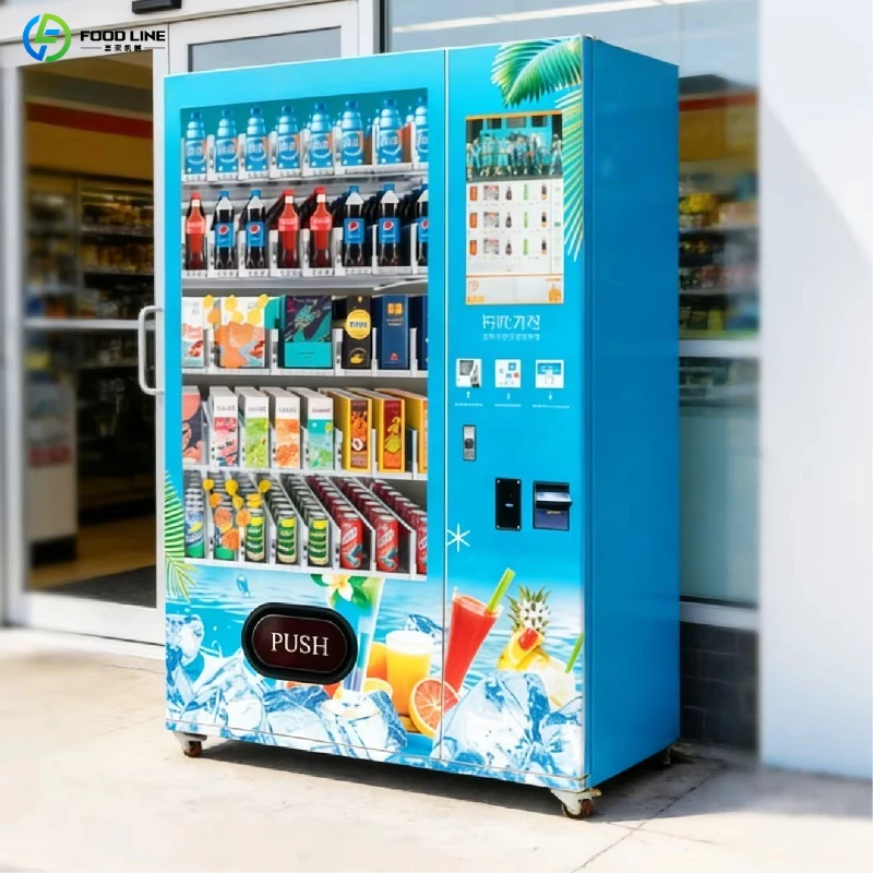 Hot Sale Cashless Vending Machine with Card Reader Remote Monitoring for Office School Hospital FL Customized