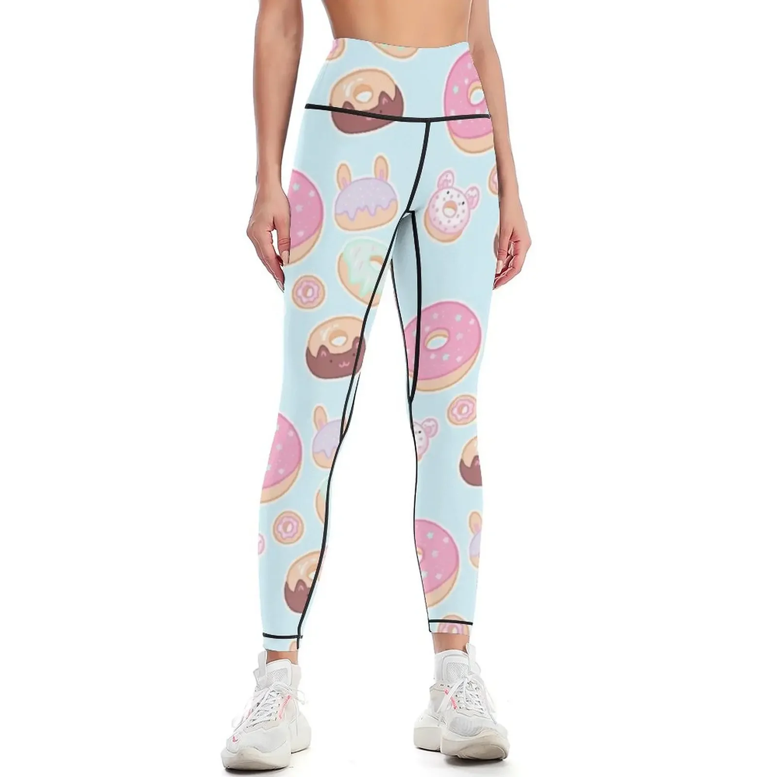 

Kawaii Donuts Leggings gym womans fitness set gym sport legging joggers for Womens Leggings