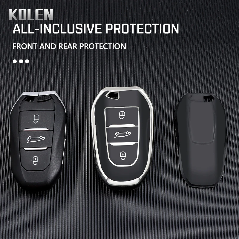 TPU Car Remote Key Case Cover Shell For Peugeot 2008 3008 4008 5008 308 408 508 Citroen C1 C2 C4 C6 C3-XR Picasso Grand DS3 DS5