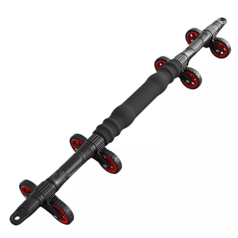 

6 in 1 Multi Function AB Abdominal Wheel Rollers Fitness Flex Bars Arrows with Resistance Bands New Design
