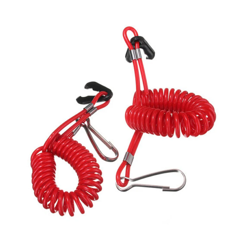 1PC New Boat Outboard Engine Motor Lanyard Kill Stop Switch Safety Tether 9.8cm