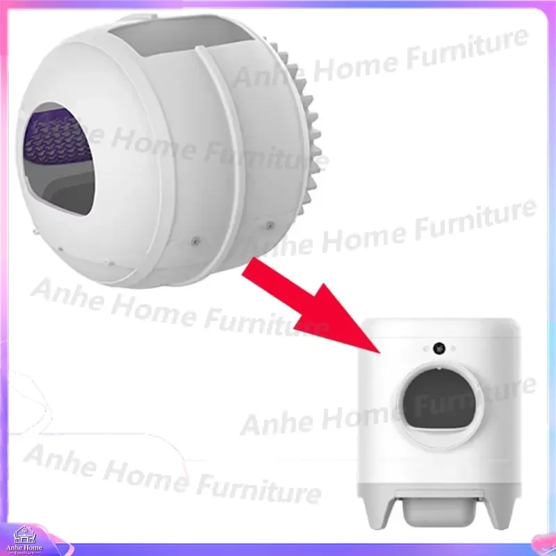Upgraded Replacement Drum Cylinder for Pura X Automatic Cat Litter Box with Non Slip Mat Compatible with Self Cleaning Litter