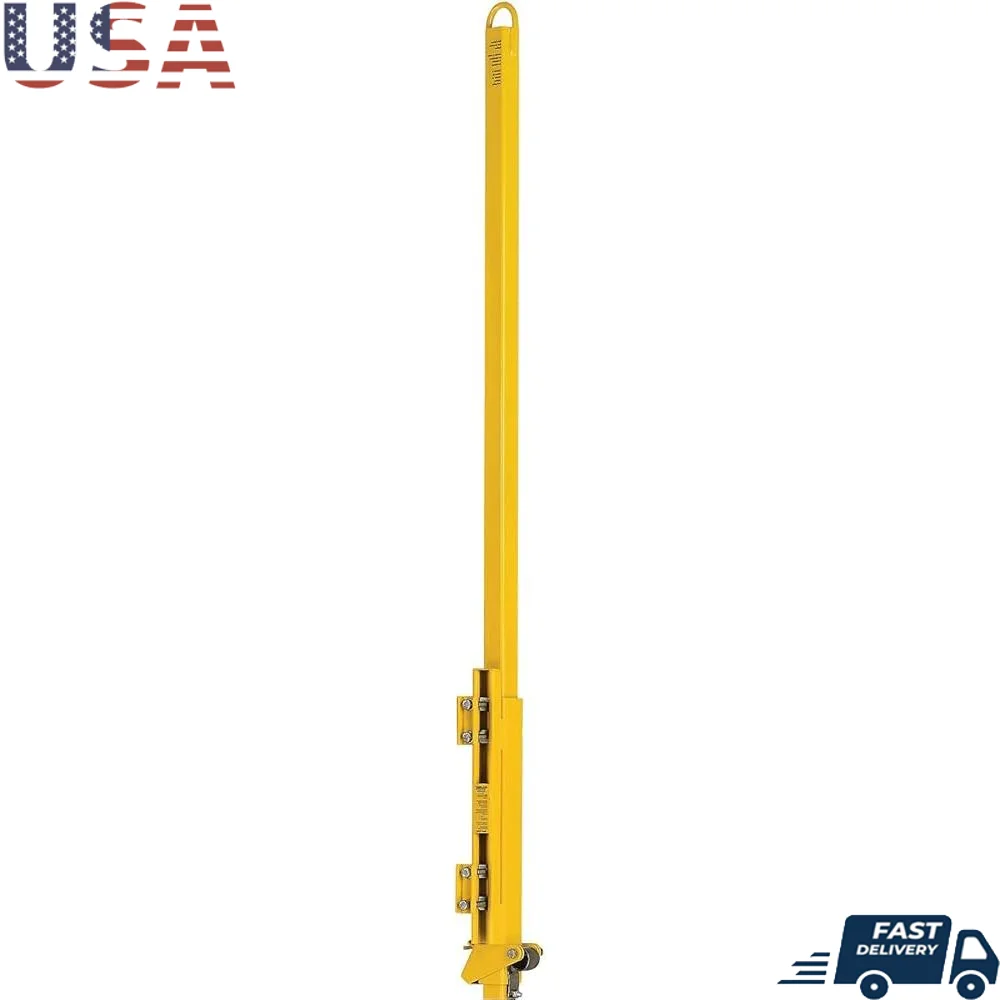 

Steel Safety Post Ladders with Adjustable Mounting High Visibility Yellow Powder Coating Fully Assembled Rust Resistant Design