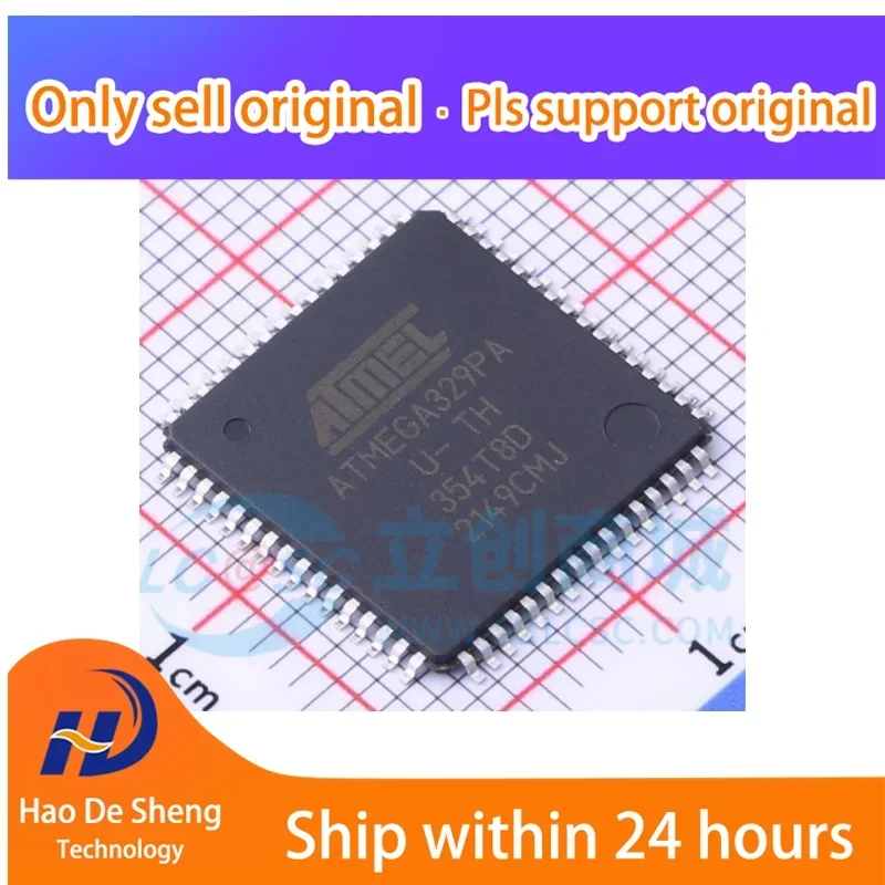 5PCS/LOT ATMEGA329PA-AU  ATMEGA329PA QFP64 New original in Stock