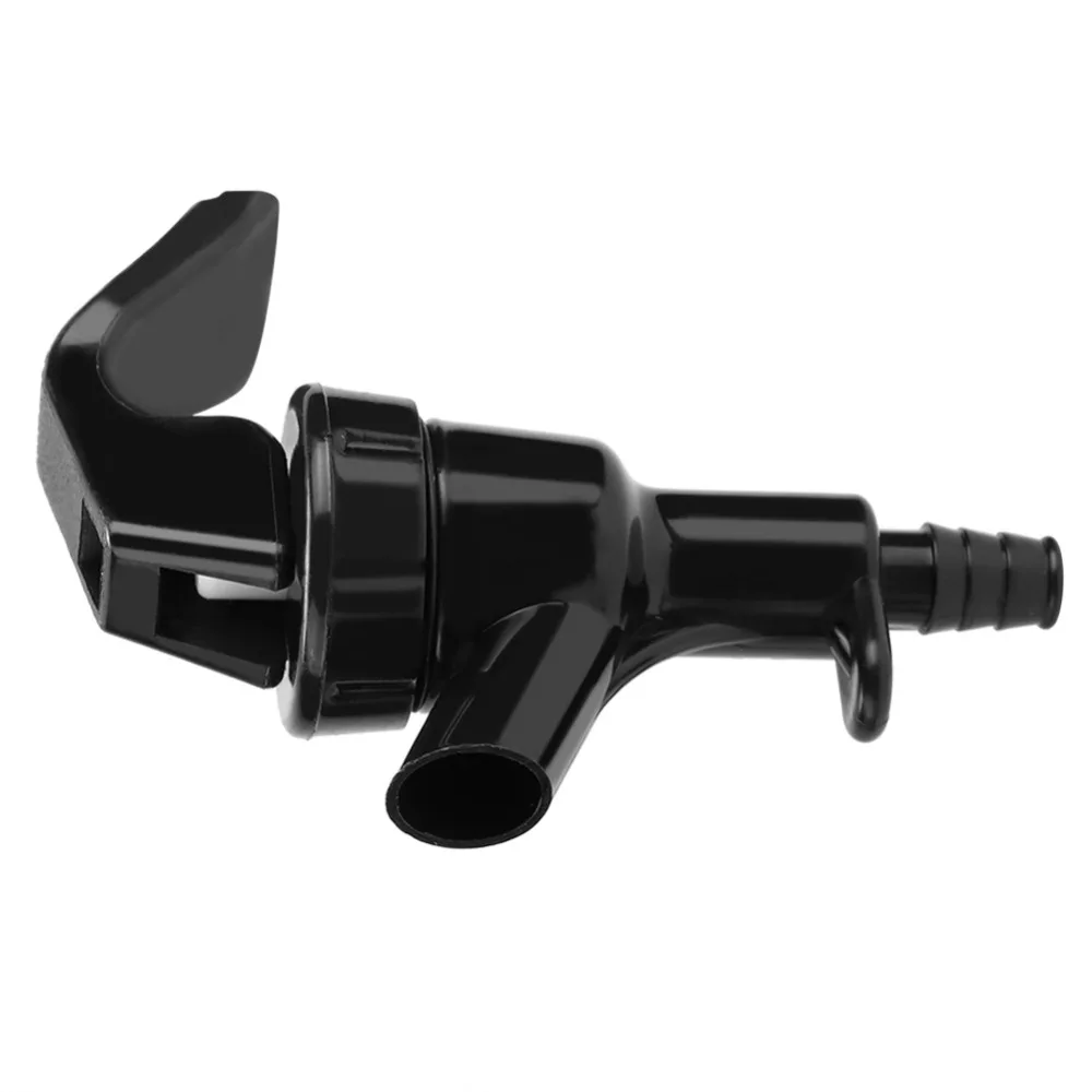 5pcs Black Plastic Squeeze Tap Plastic 1/4 Inch Barb Connection Picnic Tap Ball Lock Line Compatible 20 PSI Serving Pressure