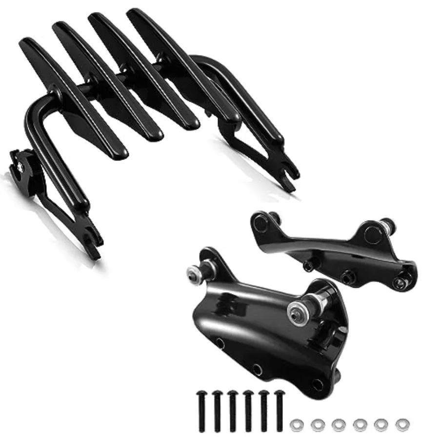 

Багажник Golss Black Stealth с 4-точечным стыковочным оборудованием для Harley Touring CVO Road Glide Road King Electra Glide Street