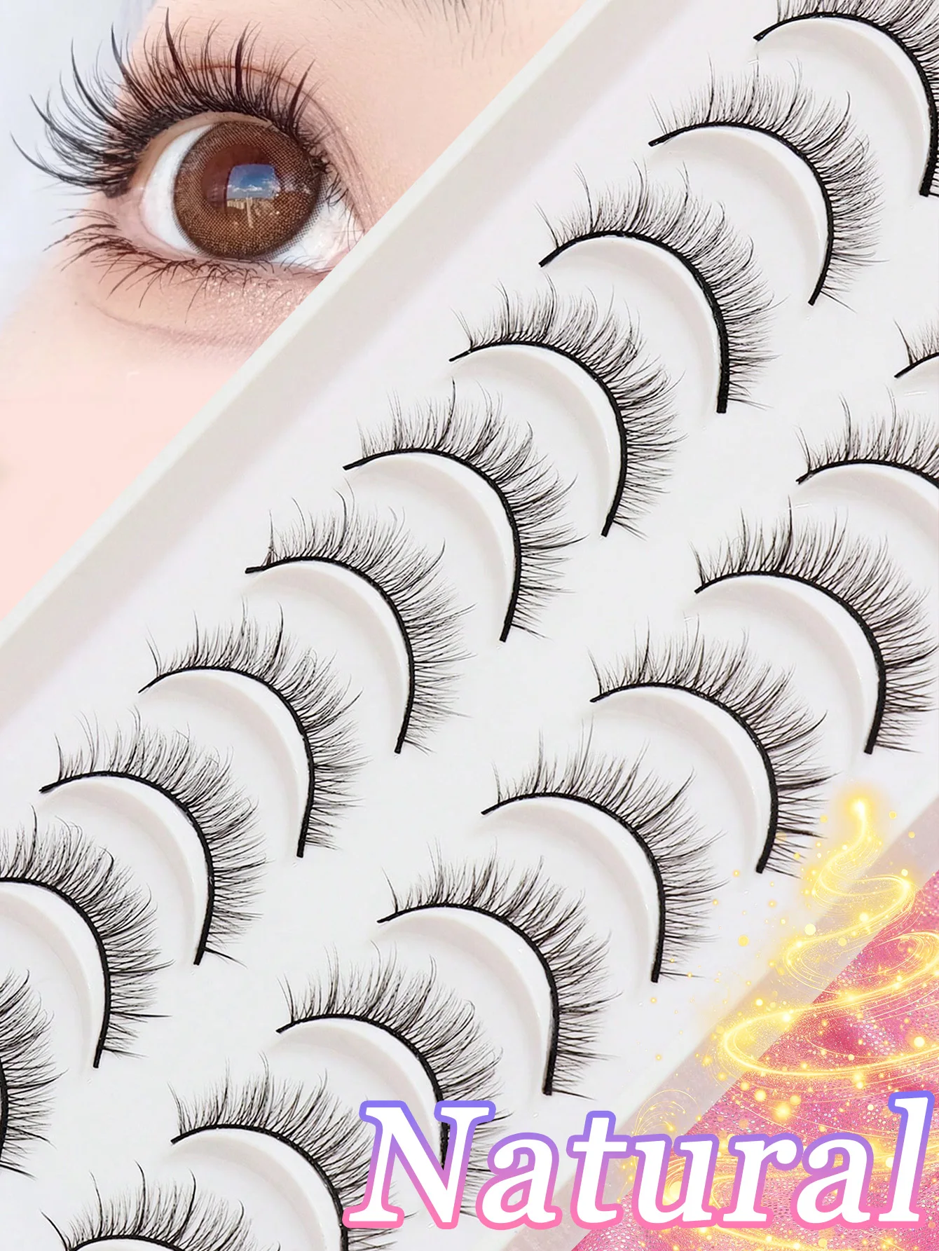 5/10Pairs 3D Mink Lashes Natural Eyelashes Dramatic False Eyelashes Faux Cils Makeup Wholesale Fake Eyelash Extension maquiagem